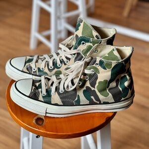 Addict X Chuck Taylor Hi Tops in Camo